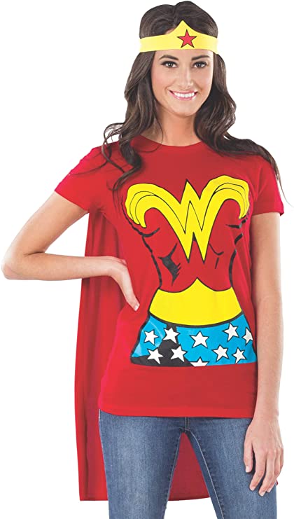 Rubies Women’s Superhero Wonder Woman Costume Cotton Tee