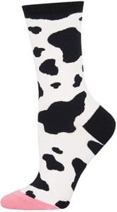 Socksmith Seamless Toe Machine Washable Cow Socks
