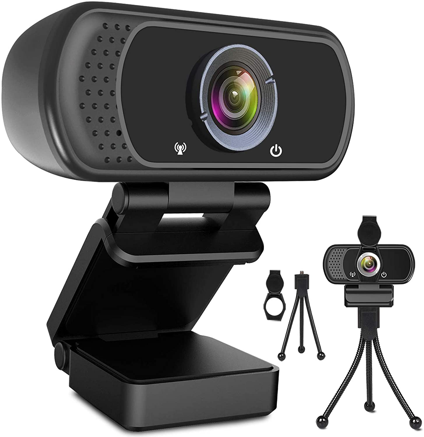ToLuLu Easy Set-Up Crystal Clear Webcam, 1080P