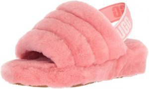 UGG Yeah Shearling Pink Fuzzy Slippers