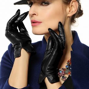 WARMEN Wool & Cashmere Blend Lining Womens’ Leather Gloves