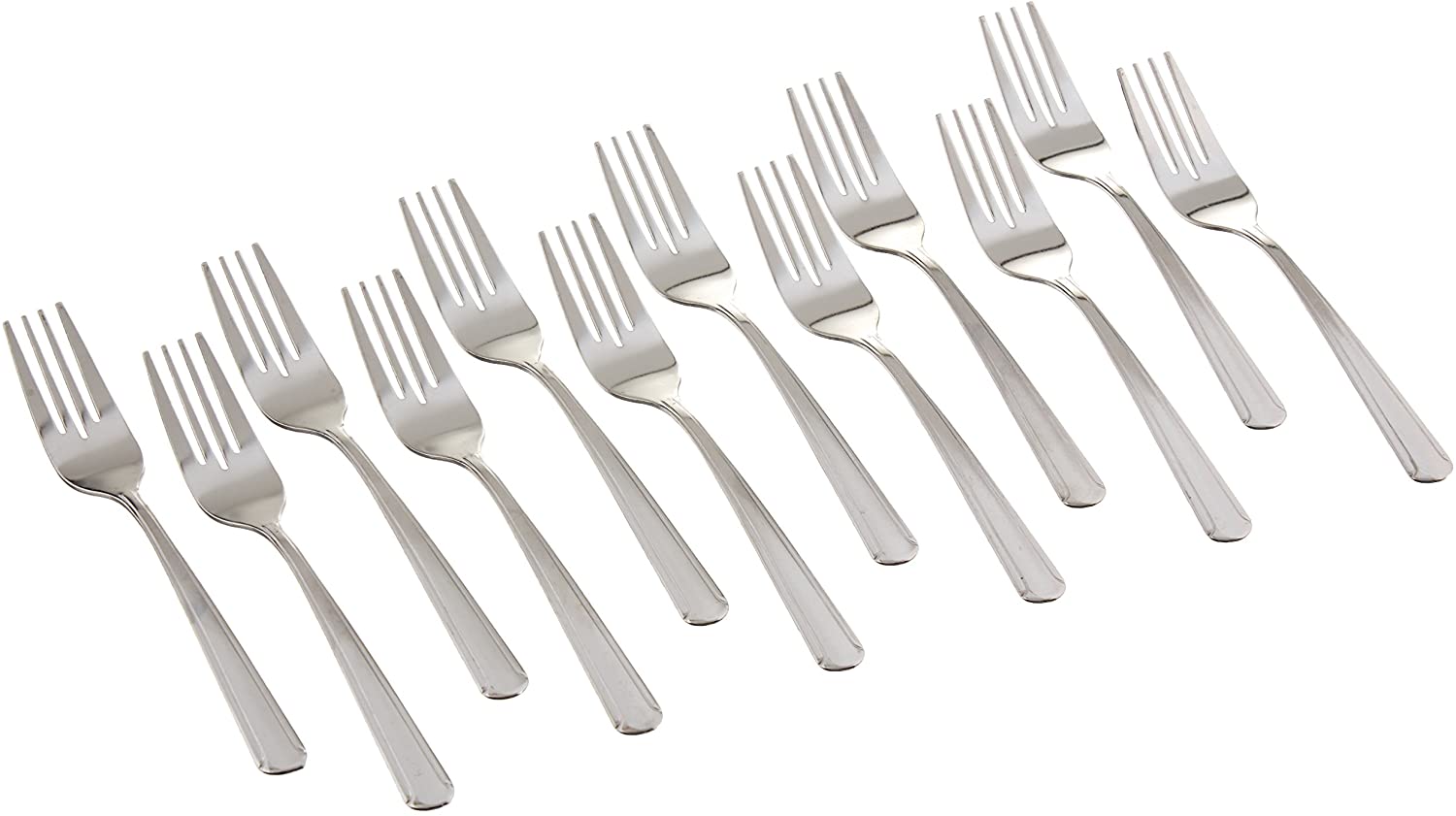 Winco Dominion Etched Salad Fork, 12-Piece