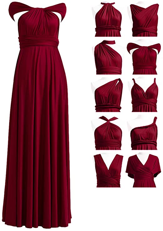72STYLES Convertible Bridesmaid Infinity Dress For Women