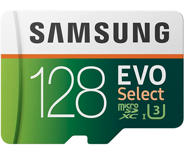 Samsung EVO Select Video Recording Memory Card, 128GB