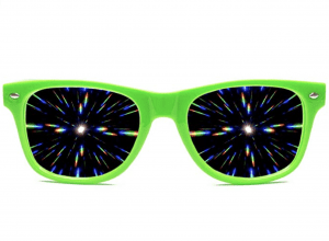 GloFX 3D Kaleidoscope Rainbow Prism Sunglasses