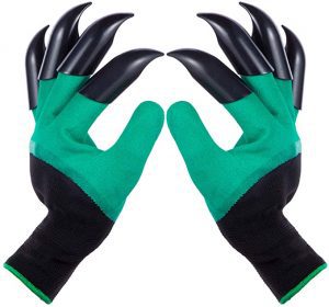 AIRMARCH Breathable Gardening Gloves With Claws, 1-Pair