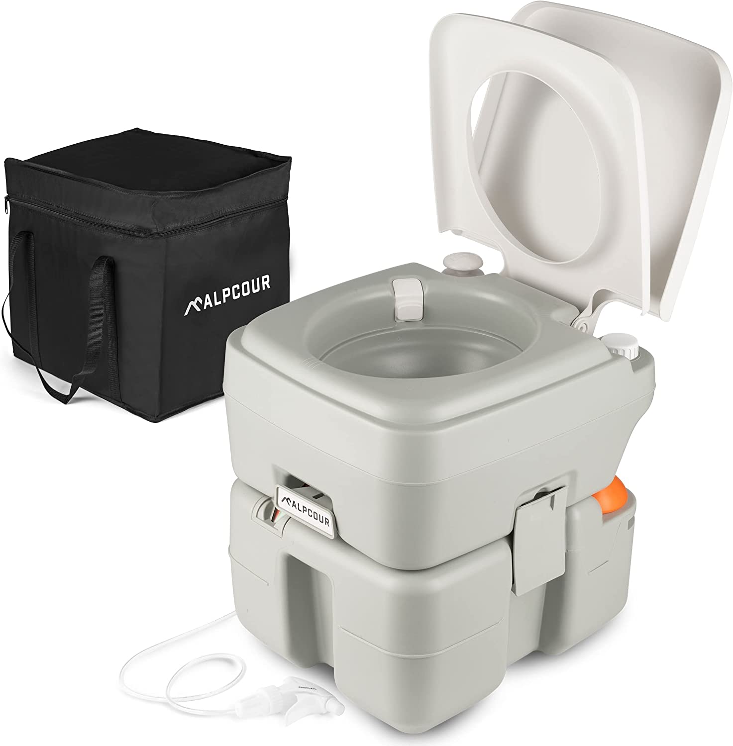 Alpcour Easy Clean Compact Portable Toilet