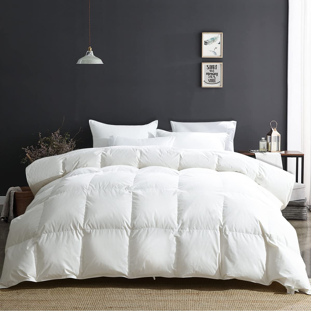 APSMILE Lightweight Feather-Filled Cotton Comforter
