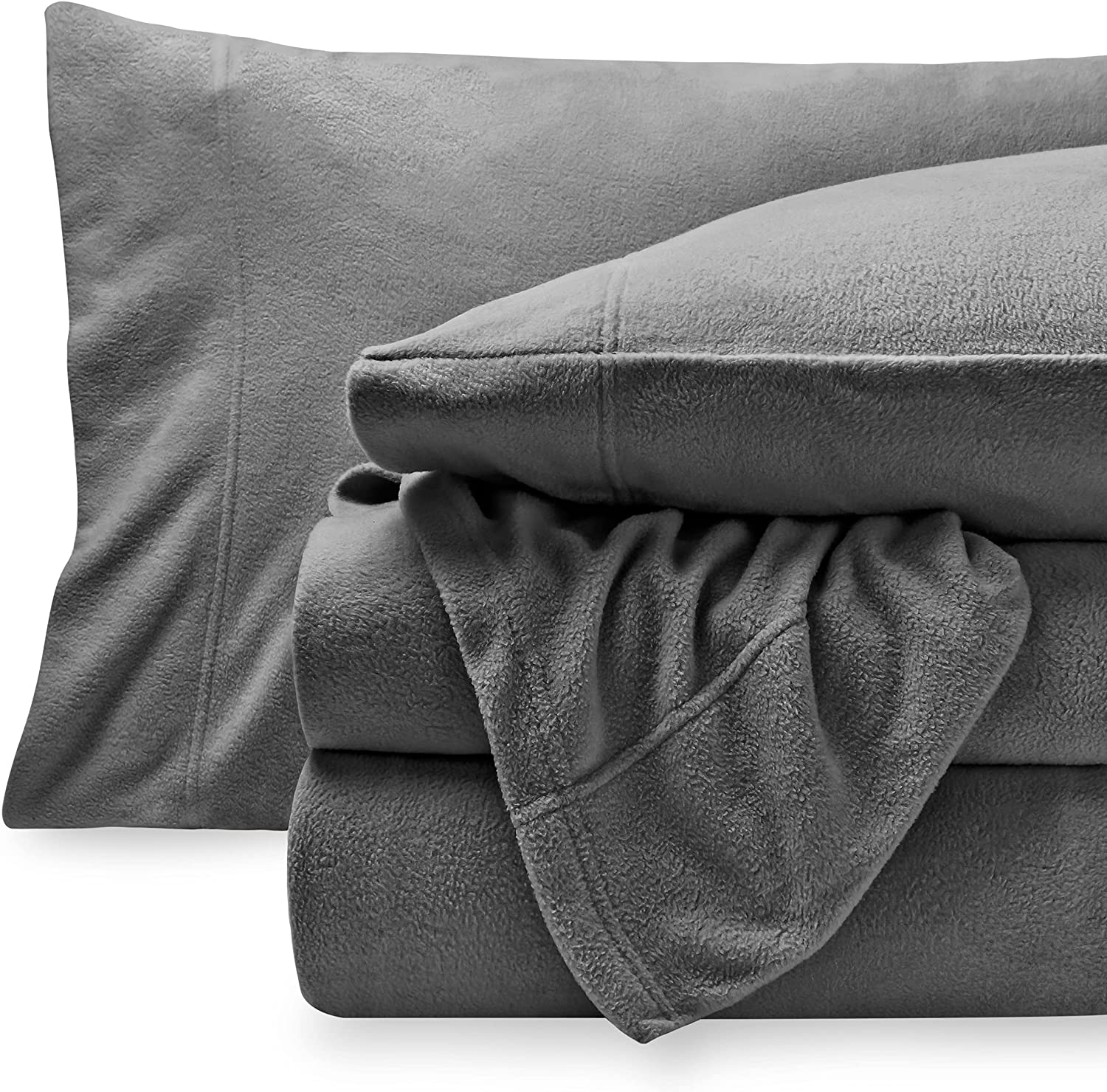 Bare Home Hypoallergenic Fleece Bed Sheets, 4-Piece Set