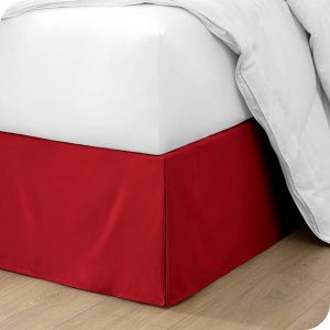 Bare Home Pleated Microfiber Bed Skirt
