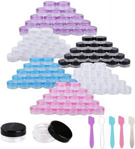 Bekith Plastic 3-Gram Makeup Sample Container, 120-Pack