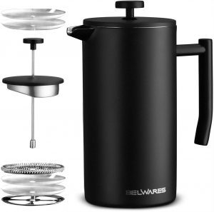 Belwares Home Insulated French Press, 50-Ounce