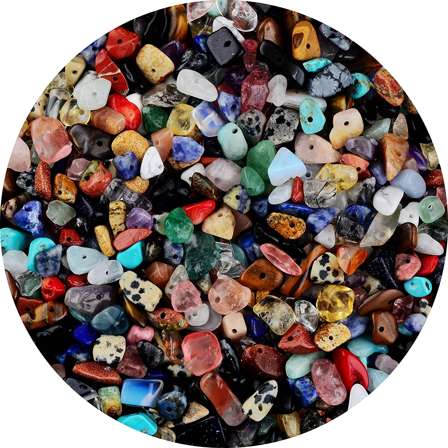 Cmidy 5-8mm Gemstone Beads & Bead Assortments, 400-Piece