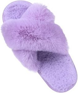 Comwarm Slip-On Anti-Skid Fluffy Slippers