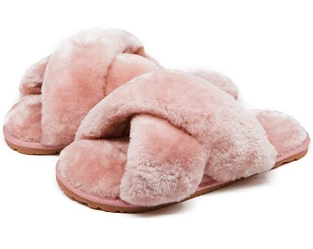 Crazy Lady Memory Foam Anti-Slip Fluffy Slippers