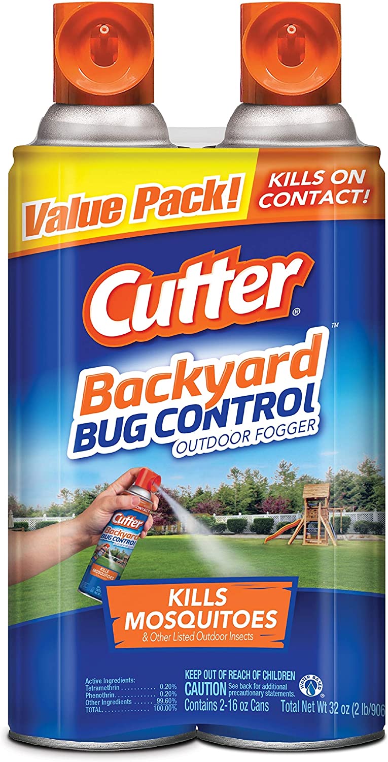 Cutter Fogger & Bug Killer Spray, 16-Ounce, 2-Pack