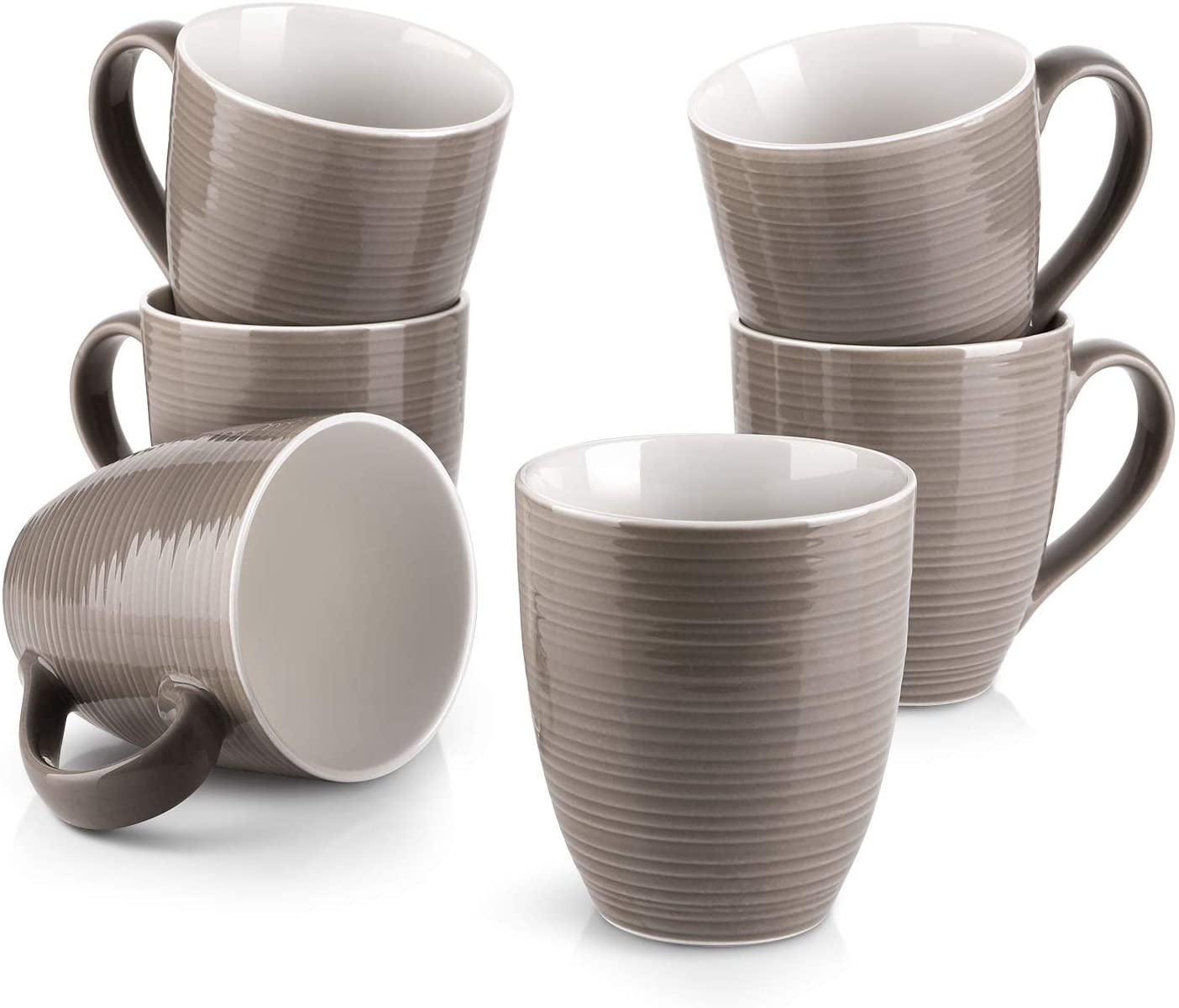 DOWAN 17-Ounce Ceramic Coffee Mug Set, 6-Piece