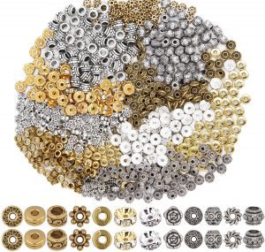 EuTengHao Metal Spacer Beads & Bead Assortments, 600-Piece