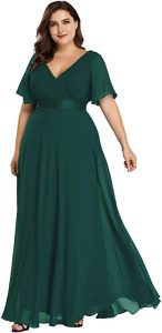 Ever-Pretty Plus-Size Lined Bridesmaid Dress For Women