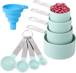 EWAGOA BPA-Free Measuring Cups & Spoons, Set Of 8
