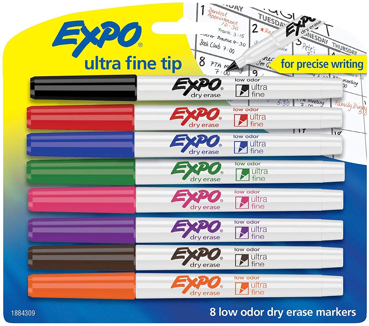 EXPO 1884309 Assorted Colors Fine Tip Marker