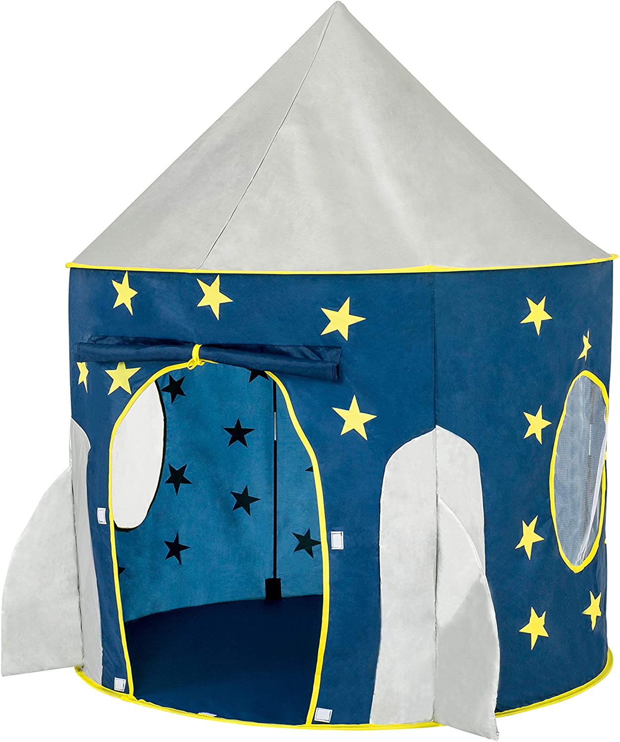 FoxPrint Foldable Indoor Rocketship Playhouse For Kids