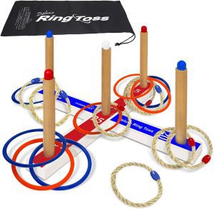 Funsparks 16-Ring Deluxe Ring Toss Yard Game For Kids