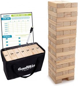 Giantville 56-Piece Wood Block Yard Game