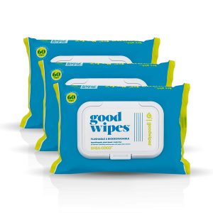Goodwipes Biodegradable Wet Wipes For Adults, 180-Count