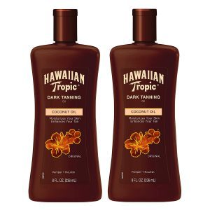 Hawaiian Tropic Skin Conditioning Tanning Oil, 2-Pack