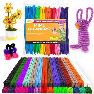 Home Pro Shop Assorted Color Chenille Stems, 350-Count