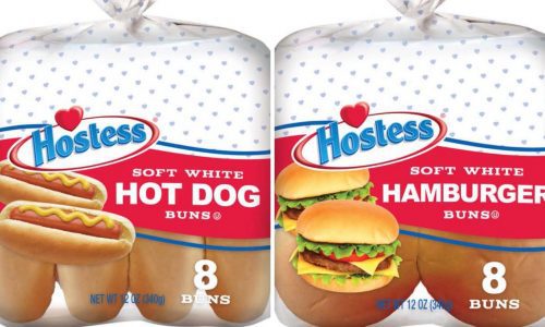 Recalled Hostess hot dog buns and hamburger buns