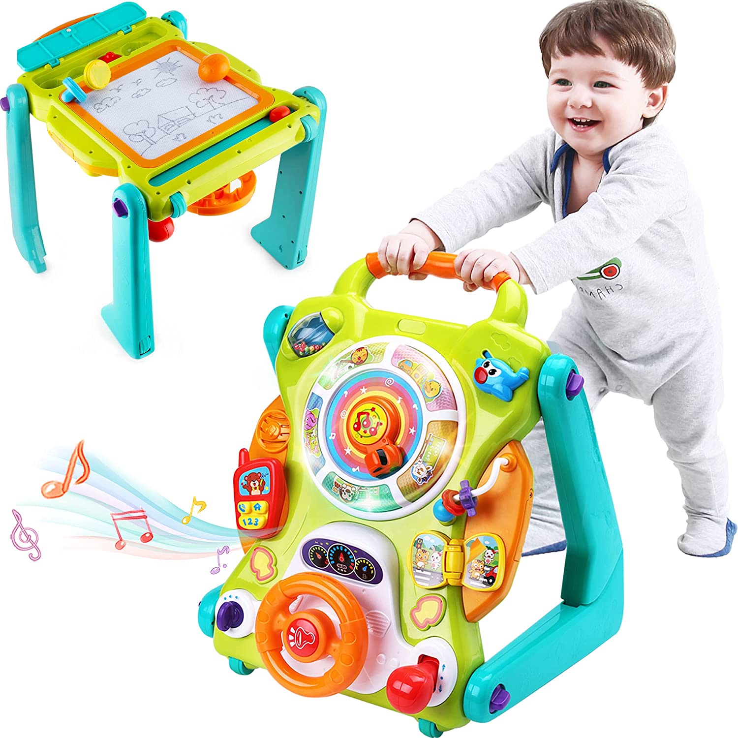 iPlay, iLearn Musical 3-In-1 Sit To Stand Toy