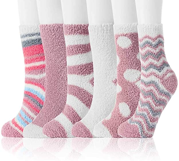 JaosWish Microfiber Fuzzy Socks For Women