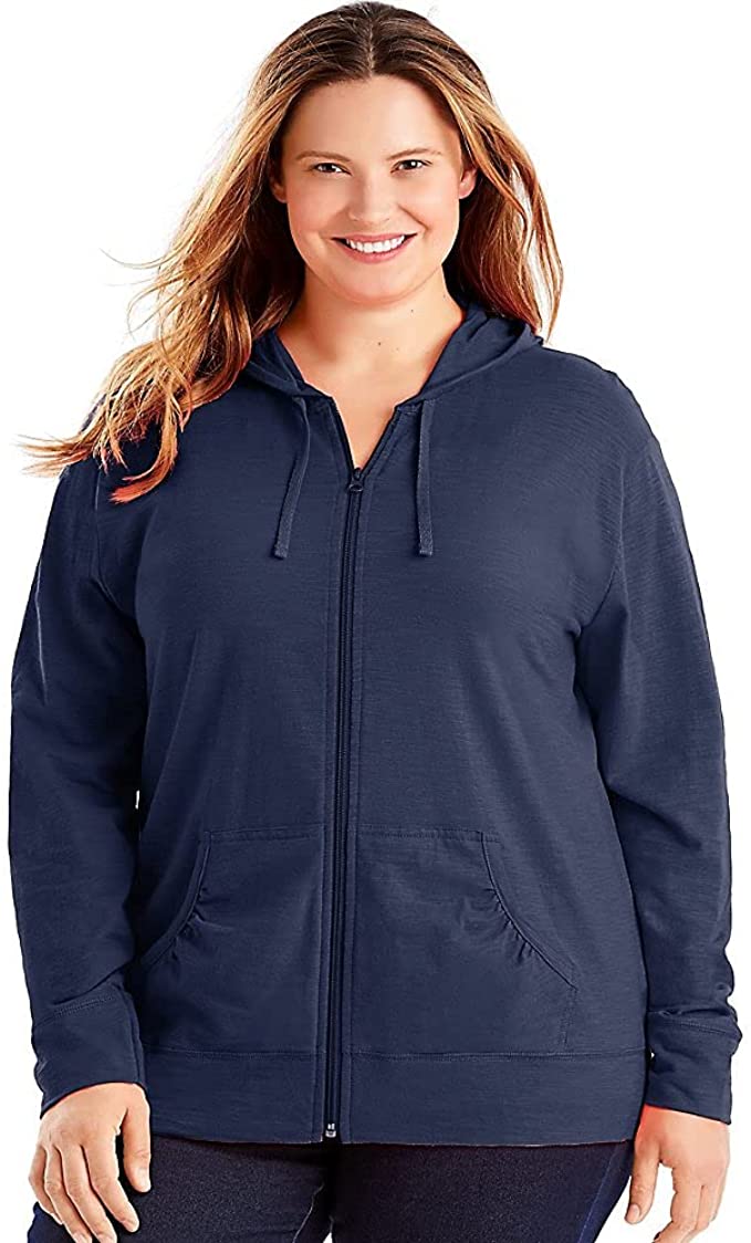 Just My Size Plus Size Navy Blue Hoodie