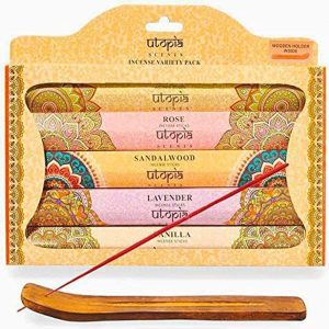 Karma Scents Utopia All-Natural Incense Sticks, 75-Pack
