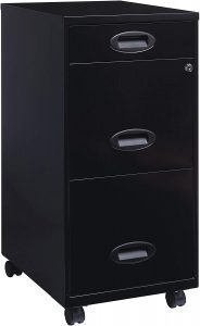 Lorell 3-Door Moveable File Cabinet Set