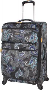 Lucas Designer Telescoping Handle Traveler Suitcase, 24-Inch