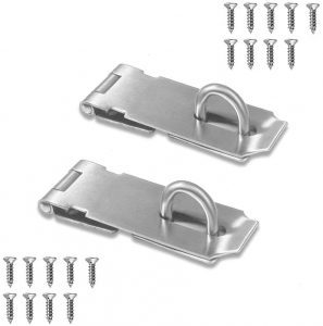 Mingjia 5-Inch Stainless Steel Hasp, 2-Pack
