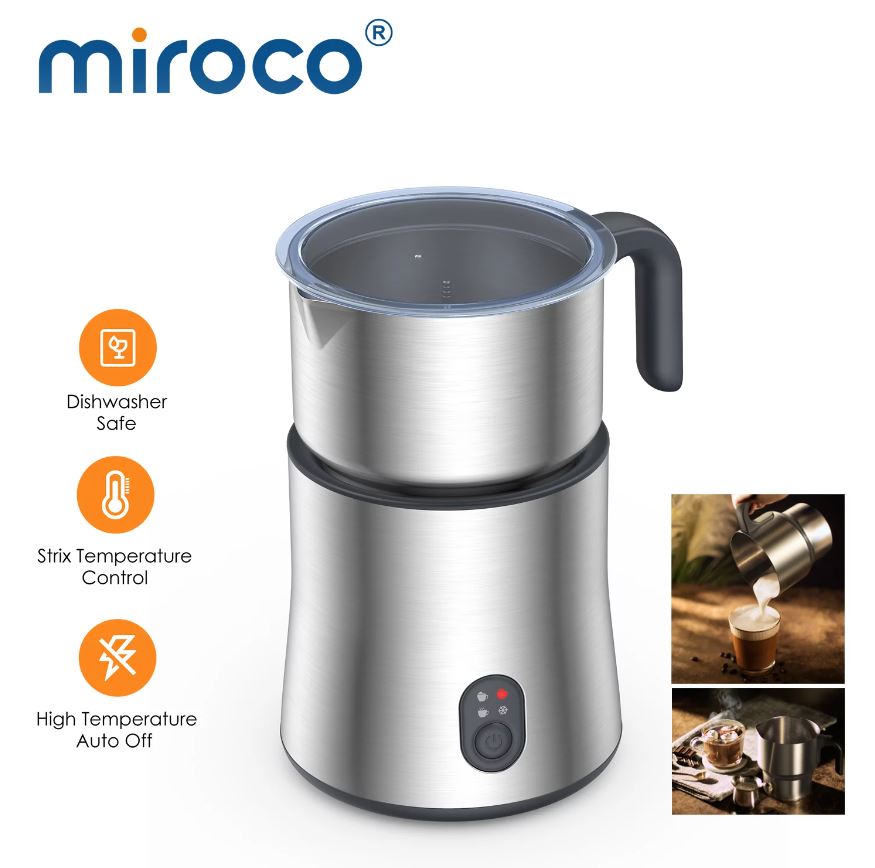Miroco Electric Stainless Steel Milk Frother