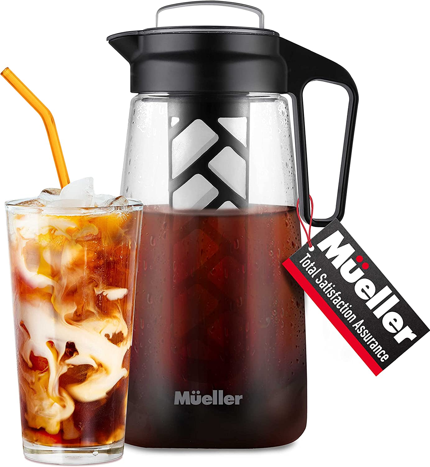 Mueller Austria Adjustable Dripper Iced Tea Maker, 1.5-Quart