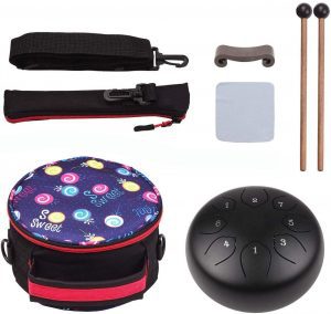 Musfunny Steel 6-Inch Tongue Drum & Percussion Kit