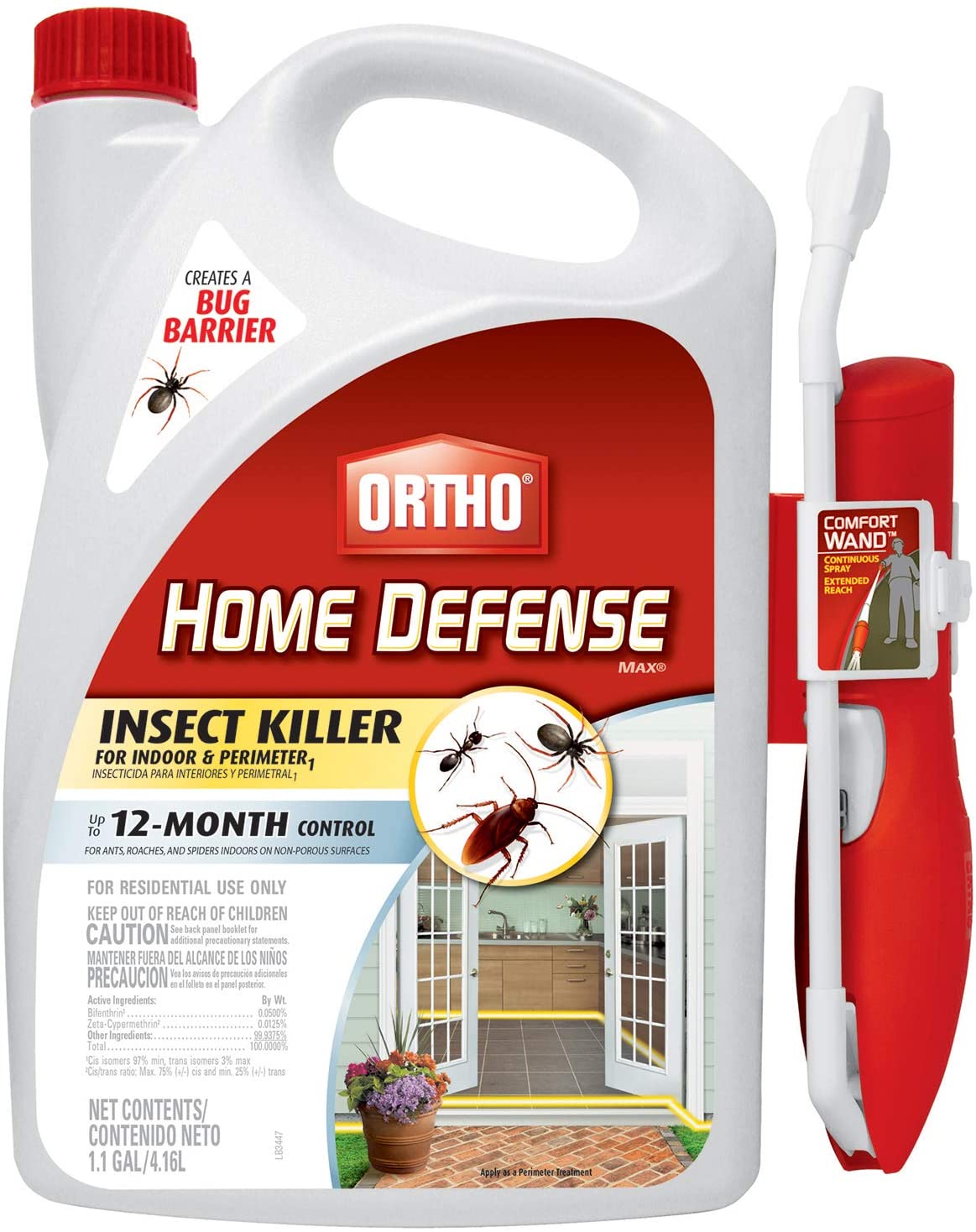 Ortho Non-Staining Home Defense MAX Bug Killer Spray, 1.1-Gallon