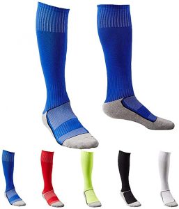 OUR SUPER DEALS Cotton Breathable Soccer Socks, 5-Pairs