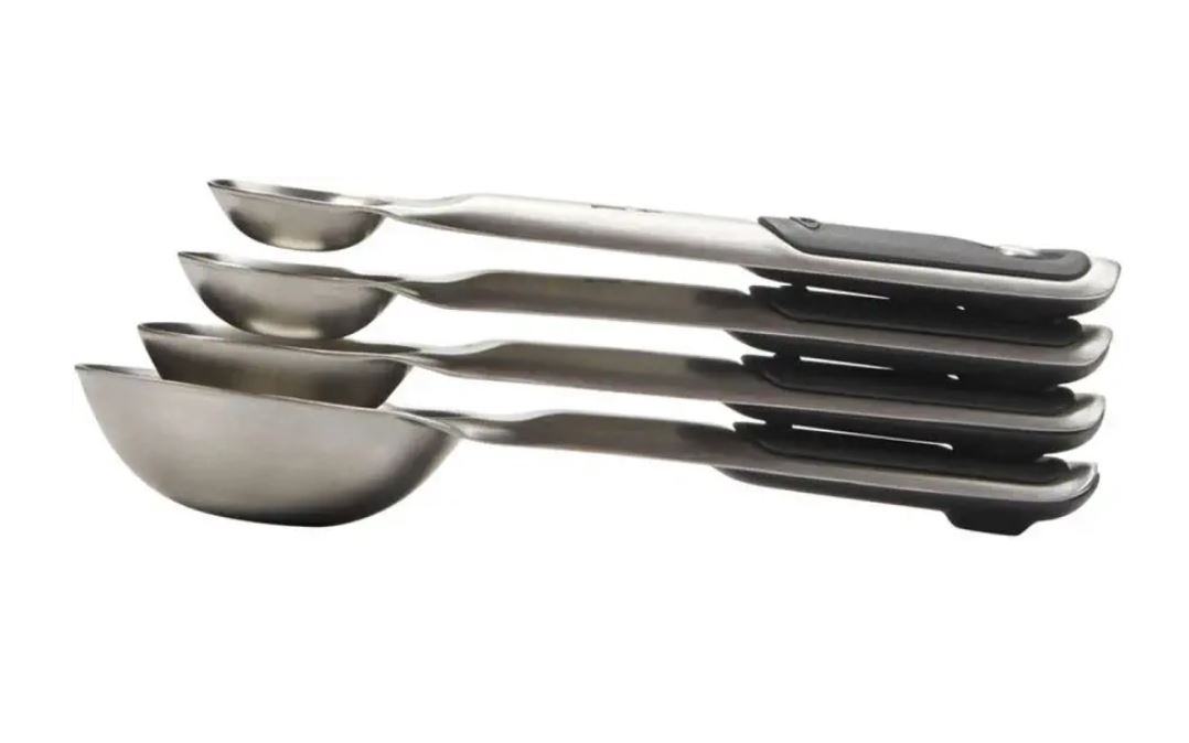 OXO Good Grips Non-Slip Magnetic Measuring Spoons, Set Of 4