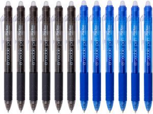 ParKoo Student Comfort Grip Erasable Pens, 12-Pack