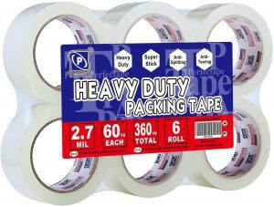 PERFECTAPE Water-Based Acrylic Carton Sealing Tape, 6-Pack