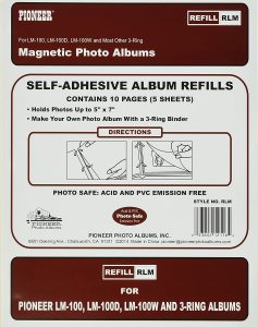 Pioneer Photo Albums Self-Adhesive 8.25 x 10.5-Inch Album Refills, 5-Pack