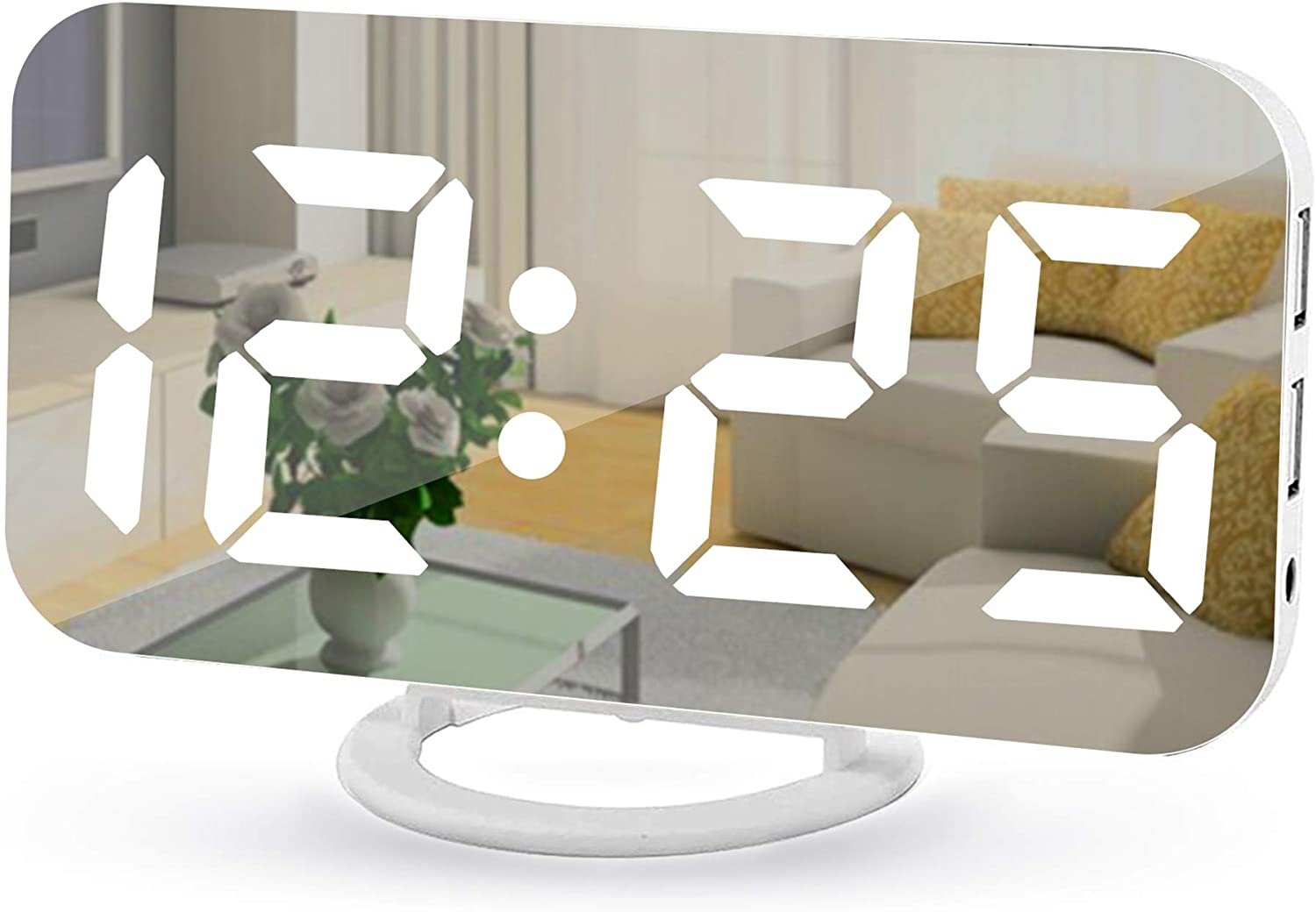 Poeroa Auto Dimmable Reflective Alarm Clock