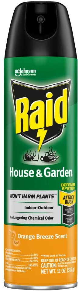 Raid Garden & House Bug Killer Spray, 11-Ounce